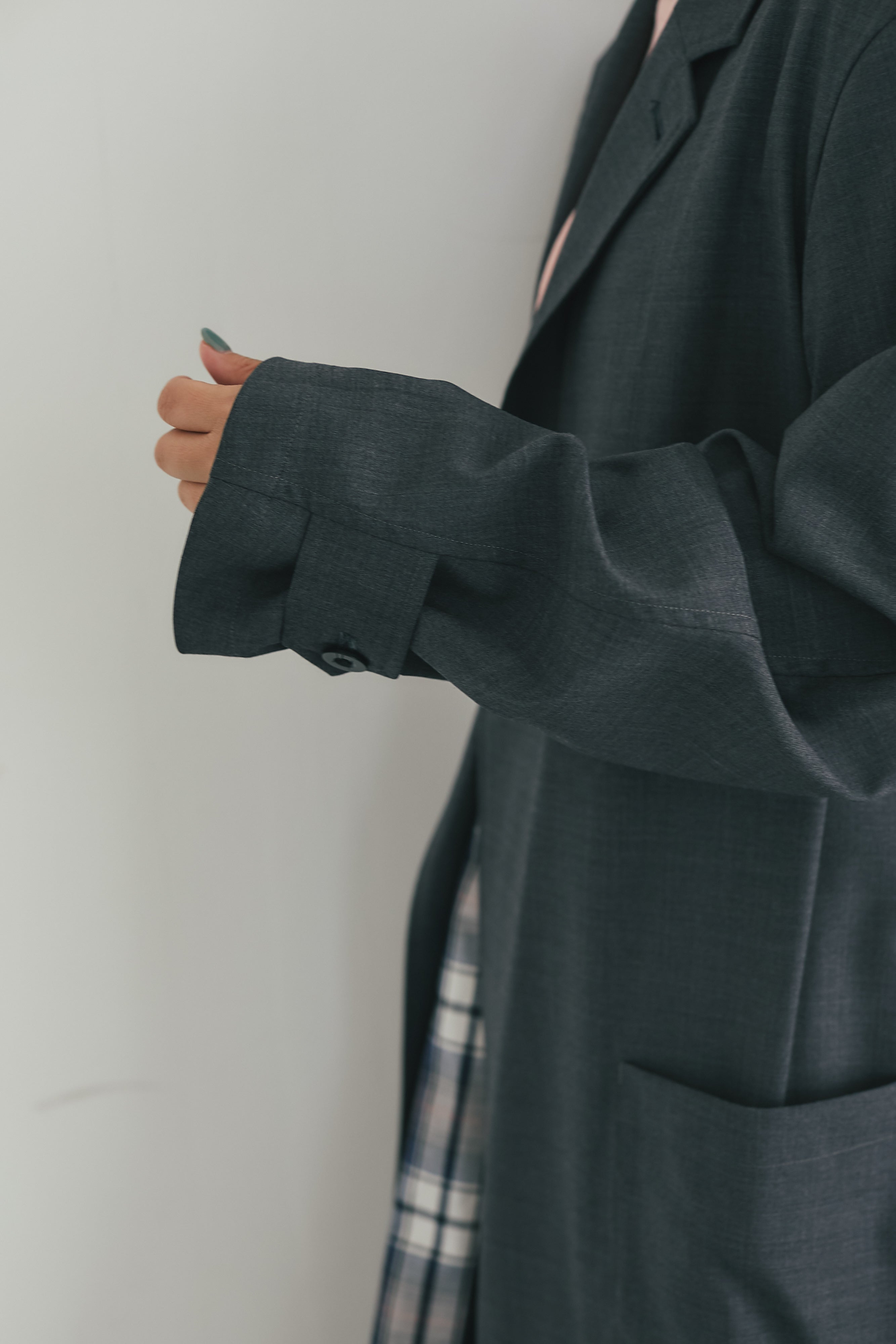 Chester shirt coat Charcoal