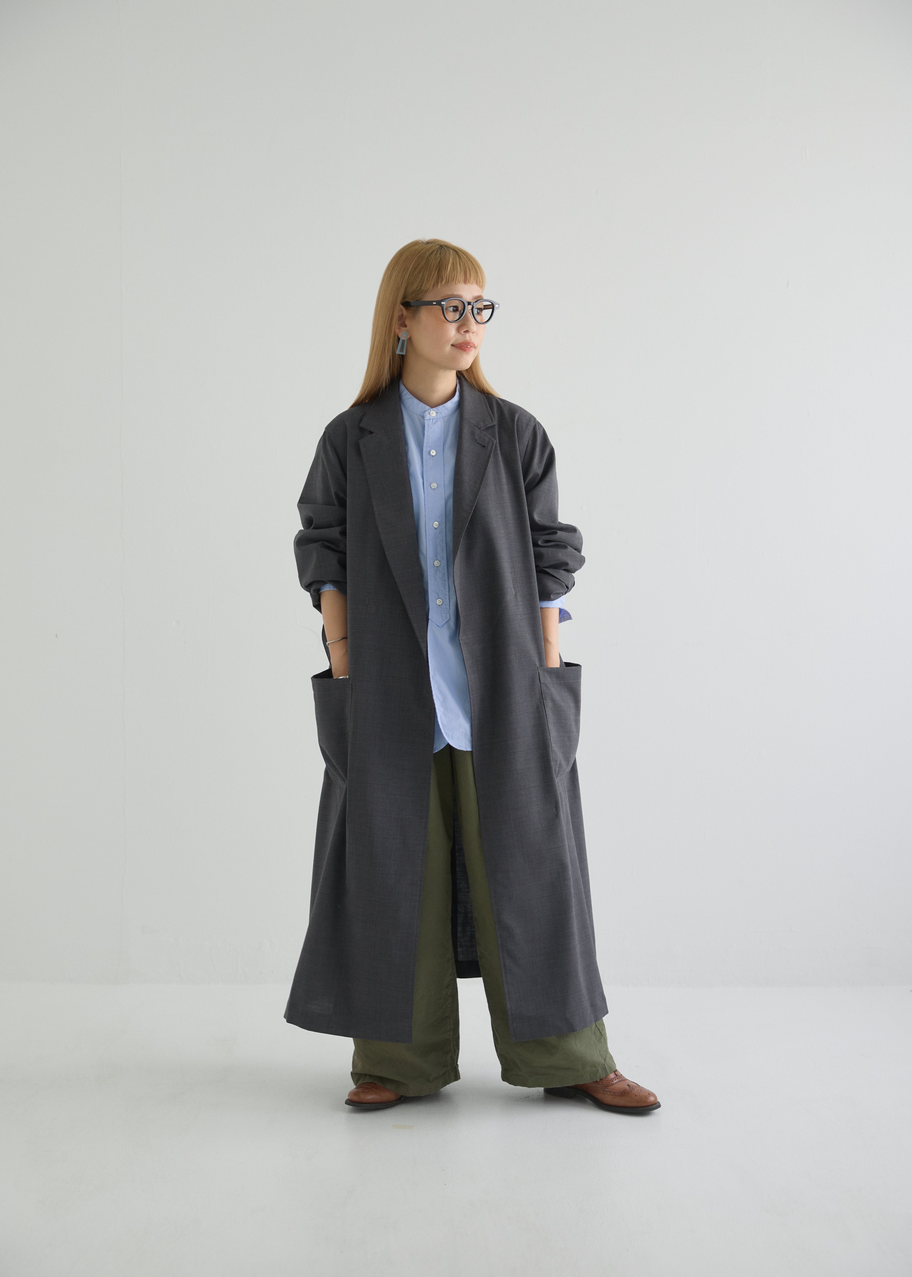 Chester shirt coat　Charcoal