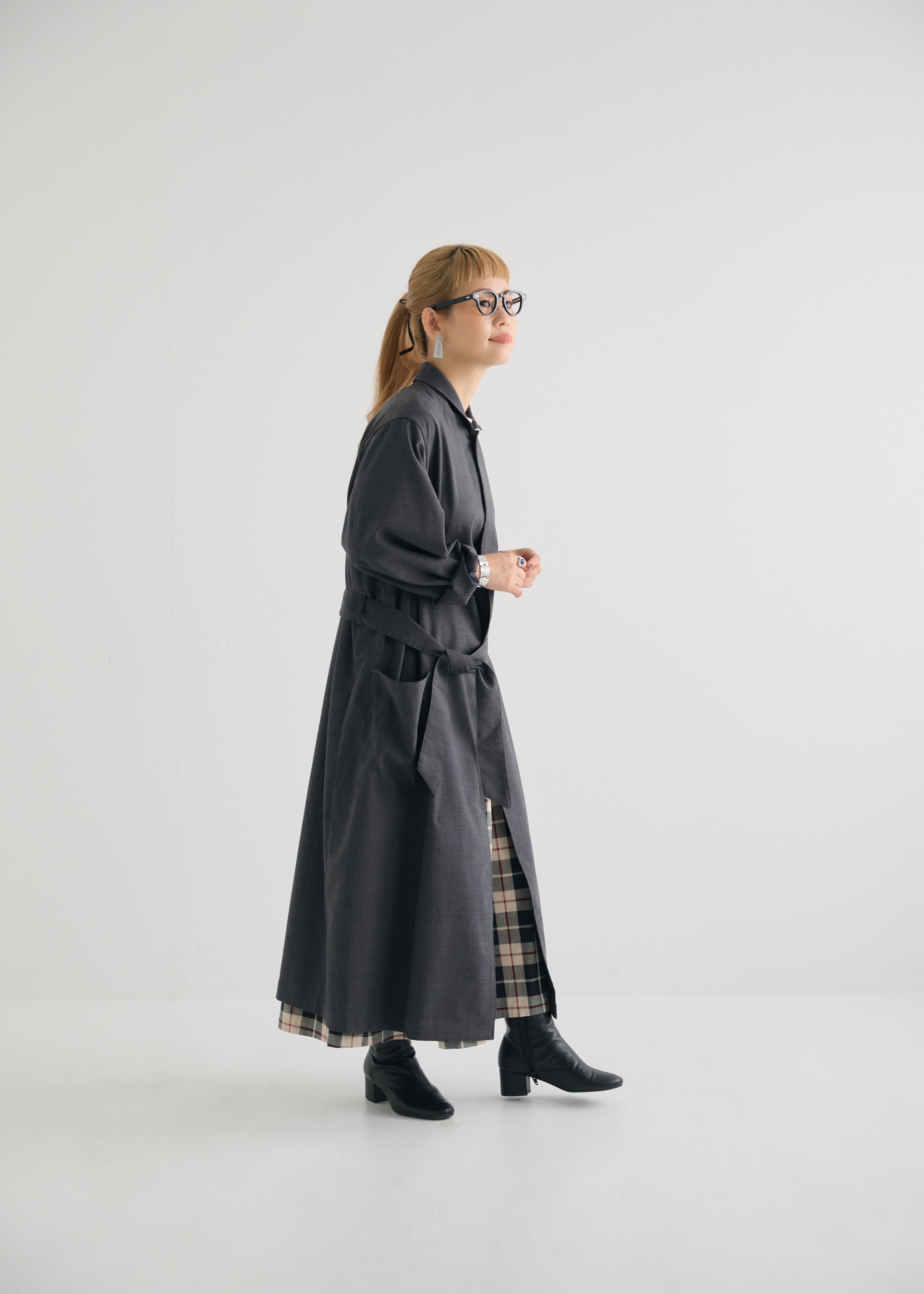 新品未使用タグ付き MILKBOY CHESTER COAT グレー/ブラック Chester shirt coat Charcoal