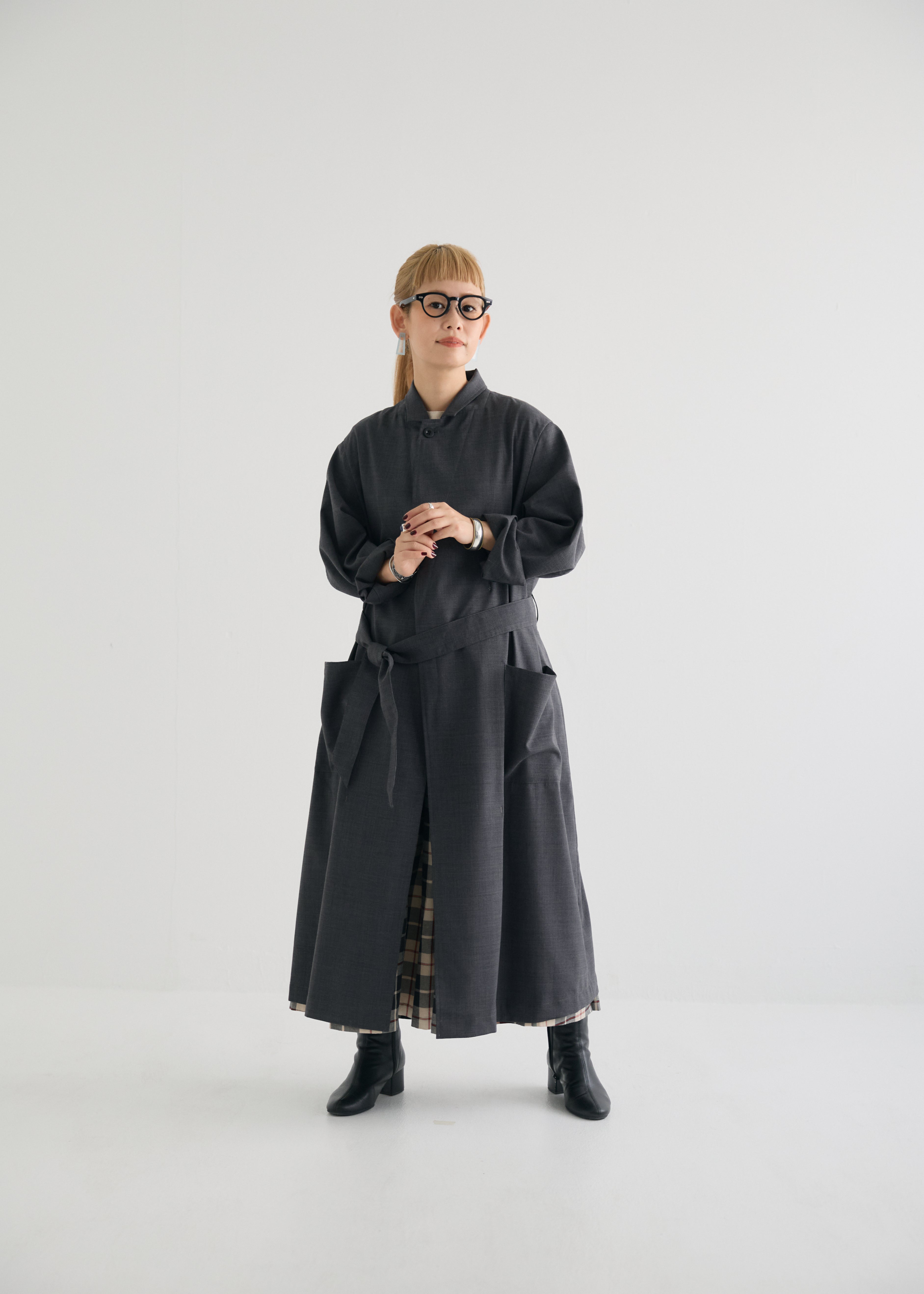 Chester shirt coat　Charcoal