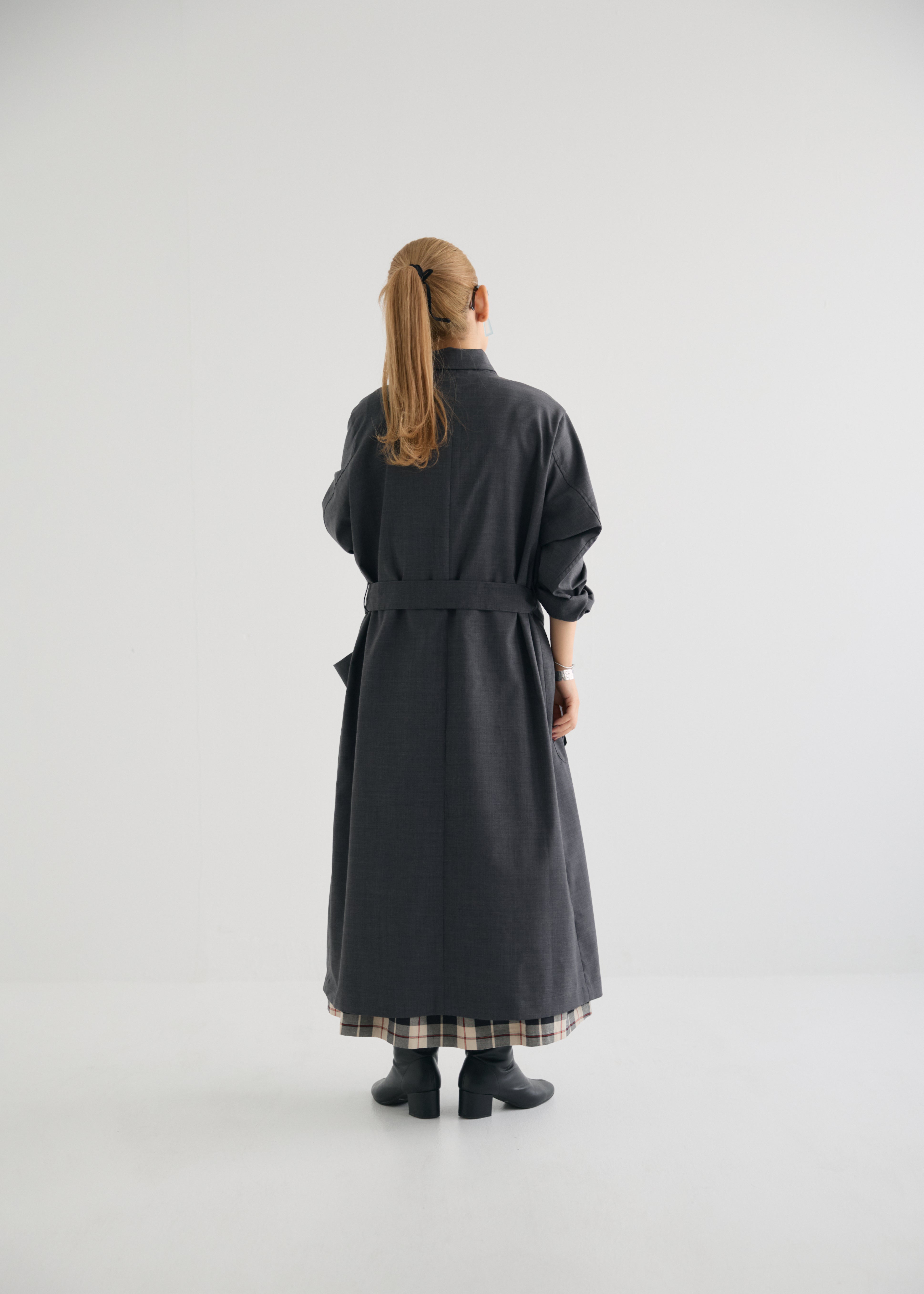 Chester shirt coat　Charcoal