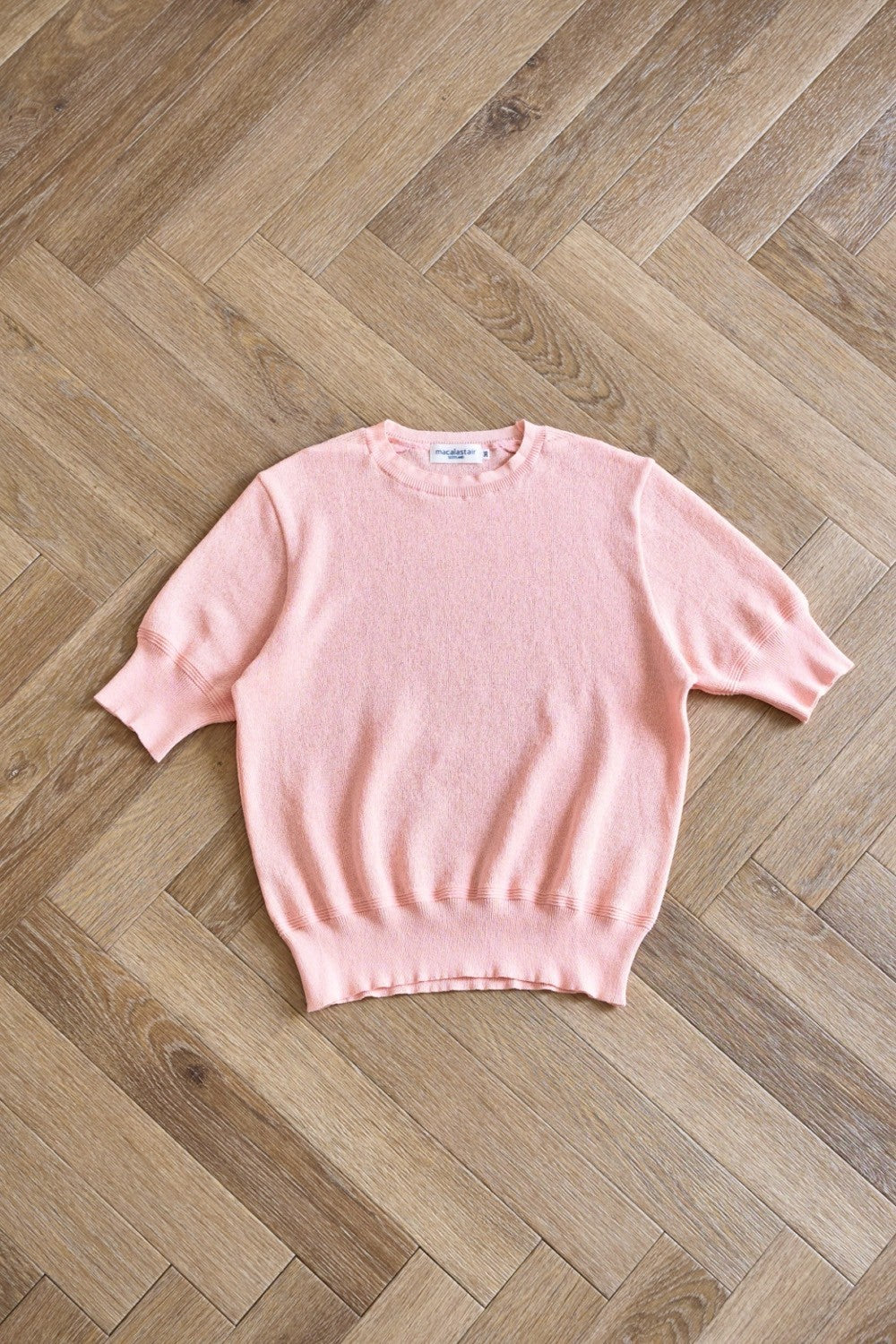 ももサマ☆ Pois knit best ピンク Buy Pink Bright Soft Touch Button
