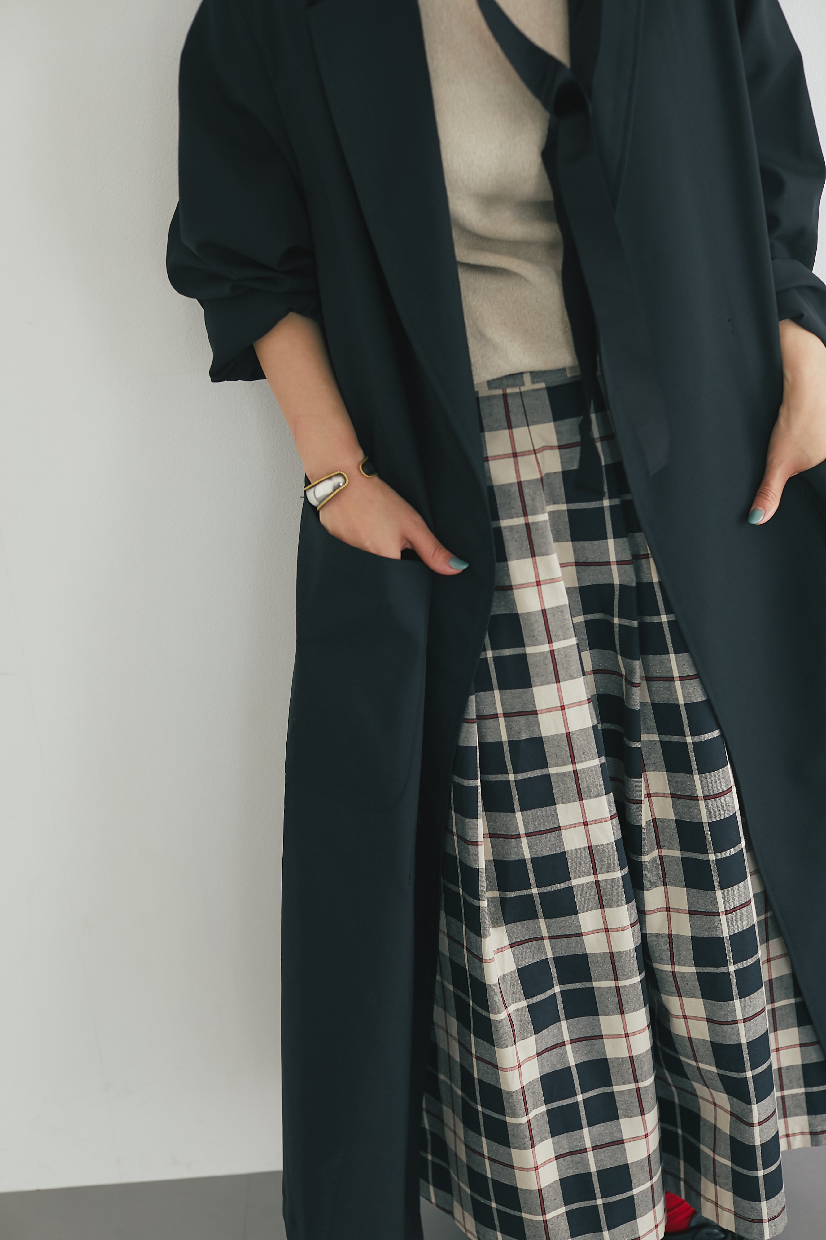 Chester shirt coat　Black