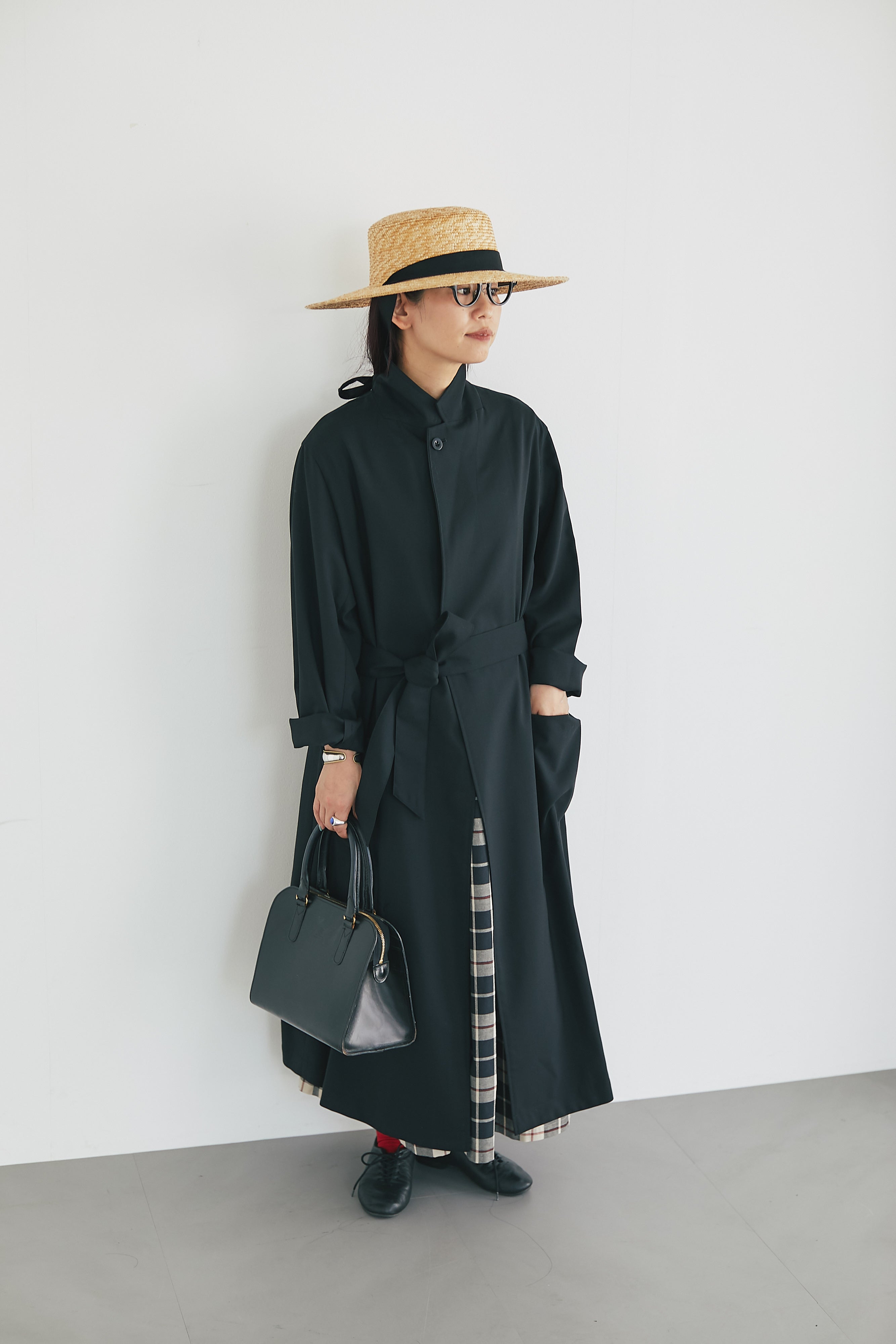 Chester shirt coat　Black