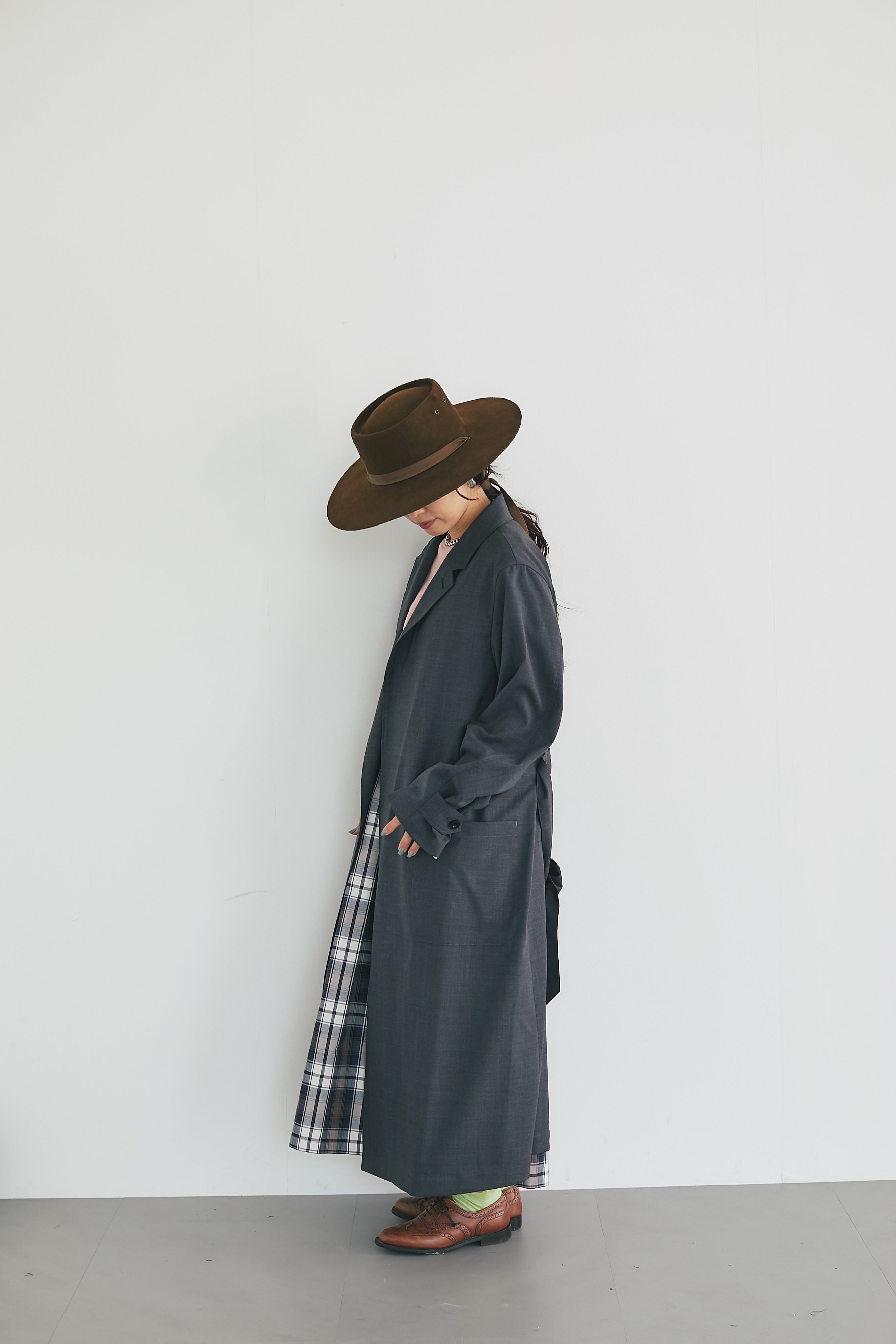 Chester shirt coat　Charcoal