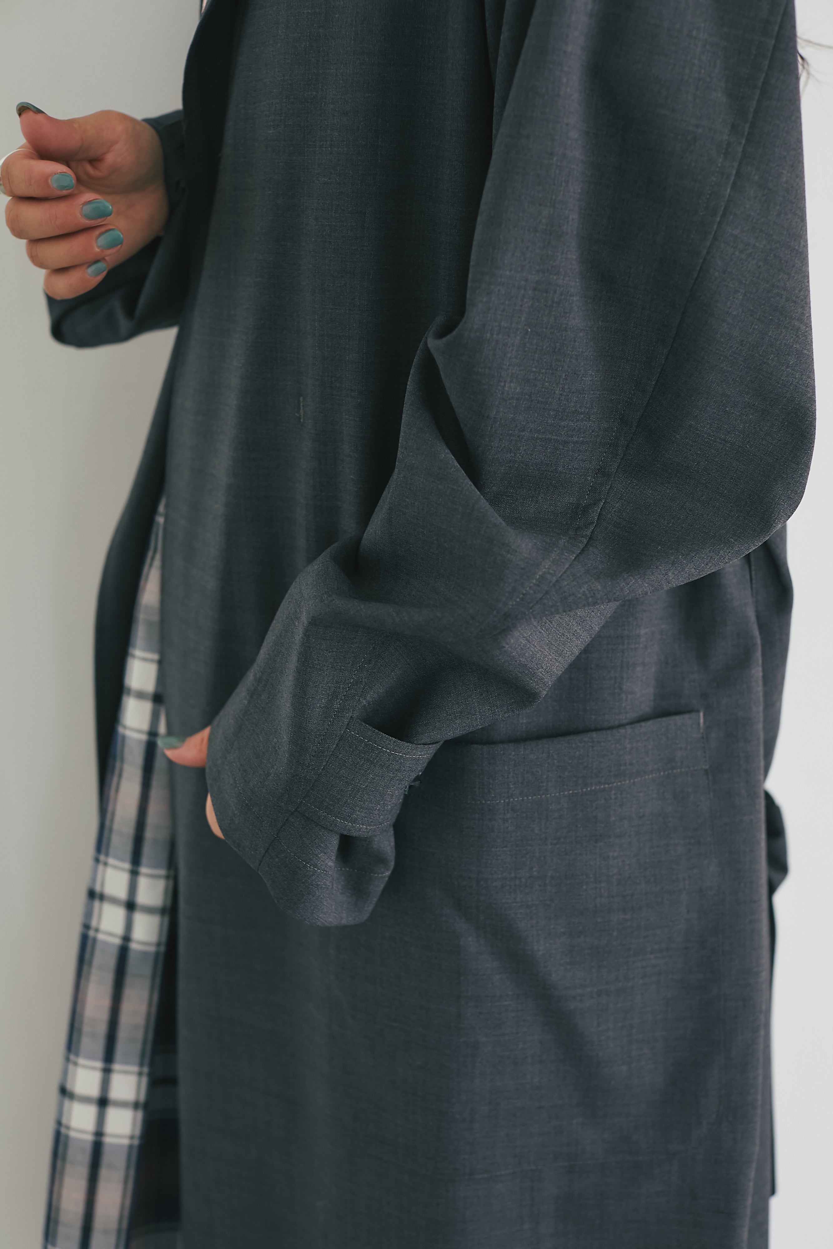Chester shirt coat　Charcoal
